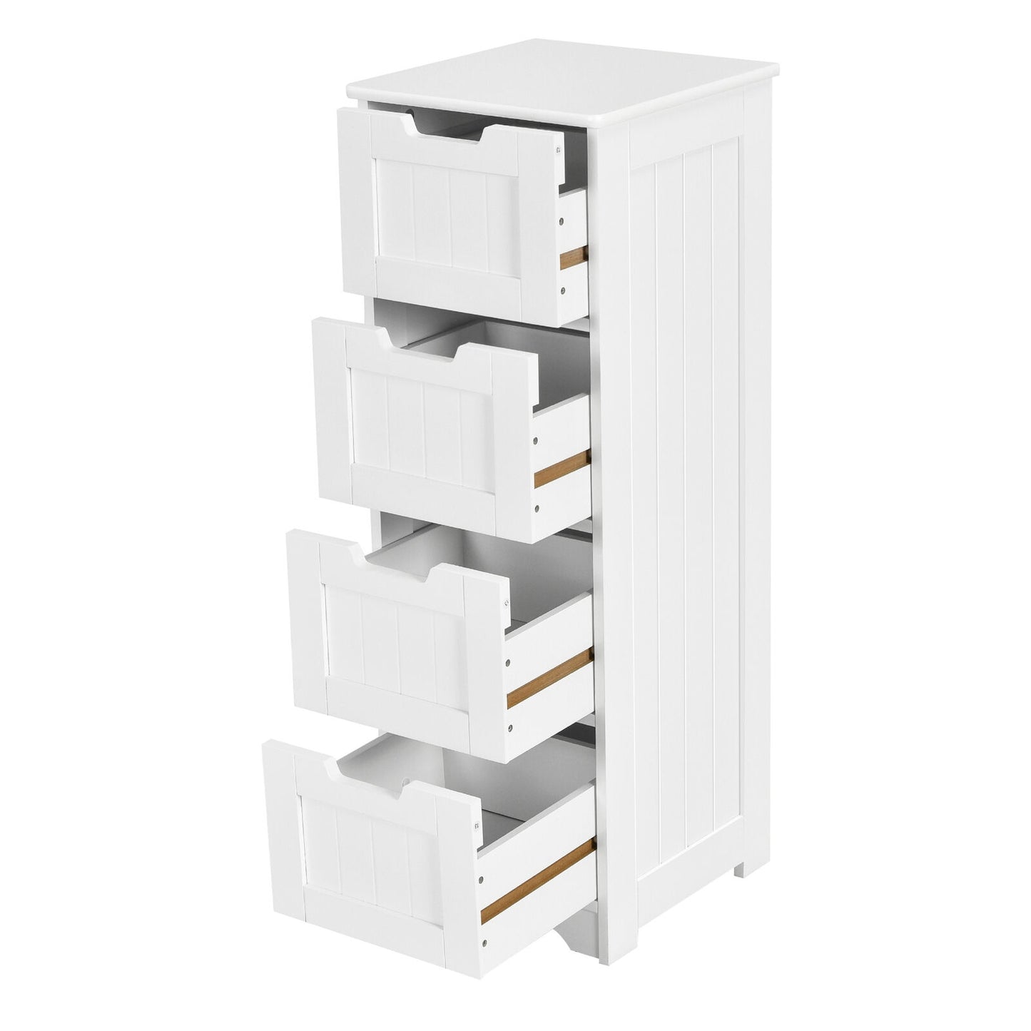 Compact 4 Drawer Freestanding Storage Cabinet with Versatile Organizer
