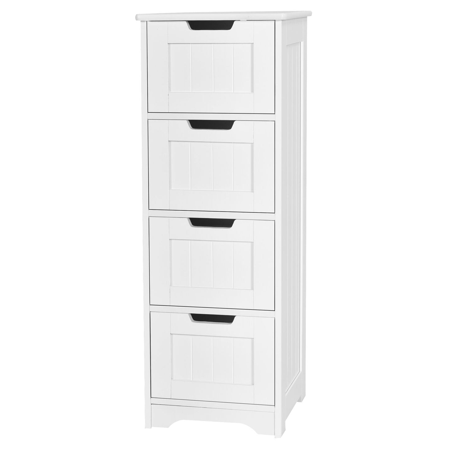 Compact 4 Drawer Freestanding Storage Cabinet with Versatile Organizer
