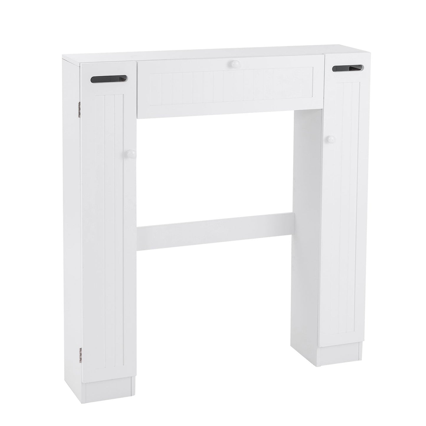 Multi-Storage Over-The-Toilet Cabinet with Adjustable Shelves and Toilet Paper Holder