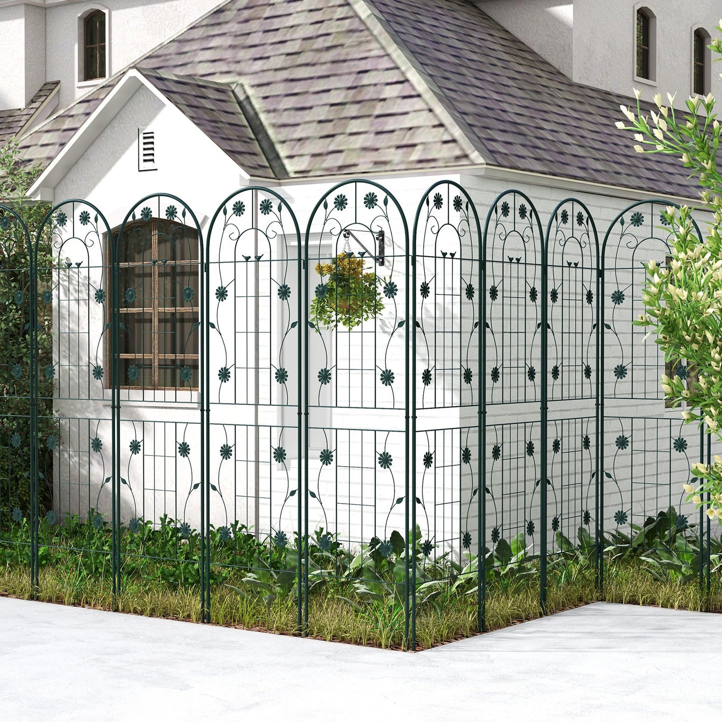 2 Pack Decorative Metal Garden Trellis – Sturdy, Rustproof Support for Climbing Plants