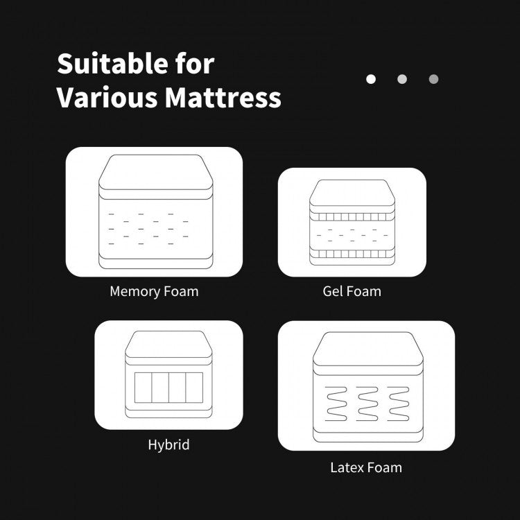 Adjustable Bed Frame with Wireless Remote and USB Ports - Queen Size