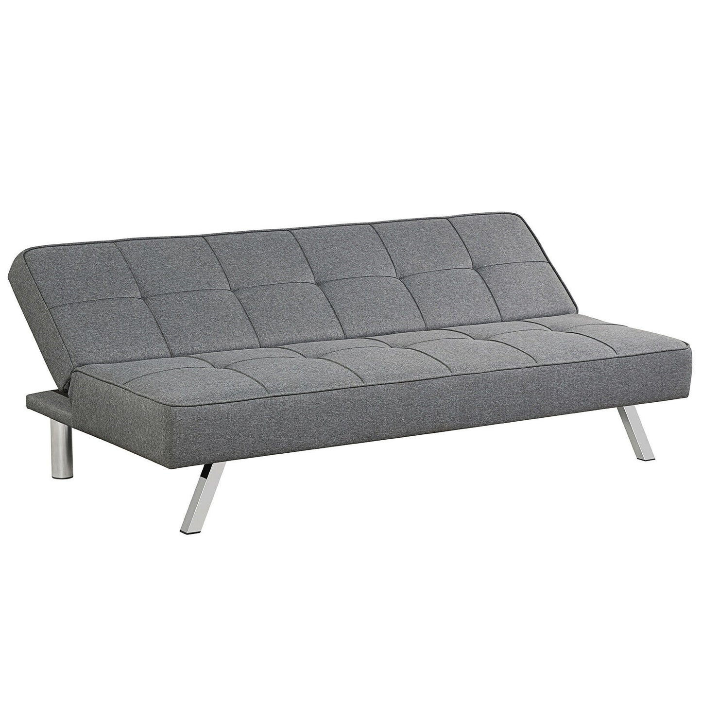 3-in-1 Convertible Linen Sofa Bed with Adjustable Backrest and High-Density Cushions