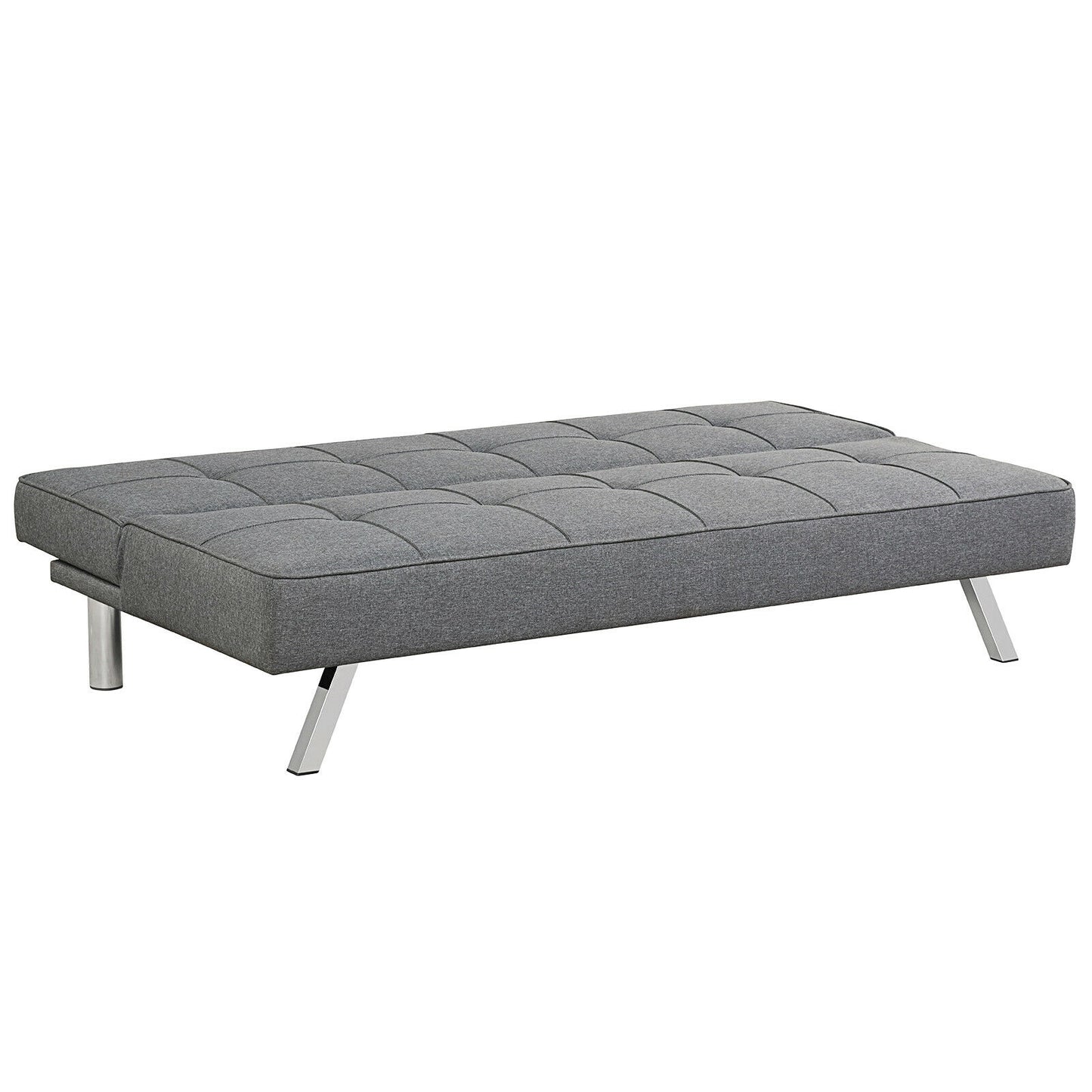 3-in-1 Convertible Linen Sofa Bed with Adjustable Backrest and High-Density Cushions