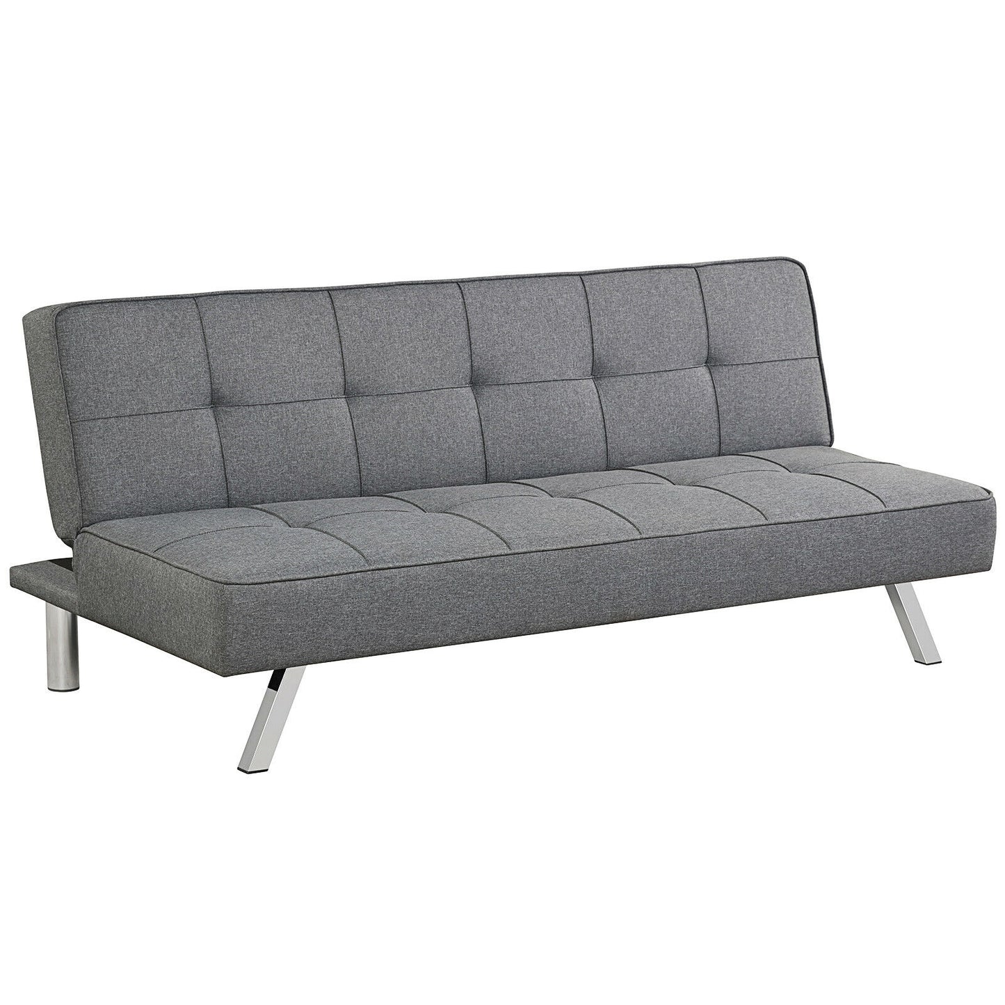 3-in-1 Convertible Linen Sofa Bed with Adjustable Backrest and High-Density Cushions