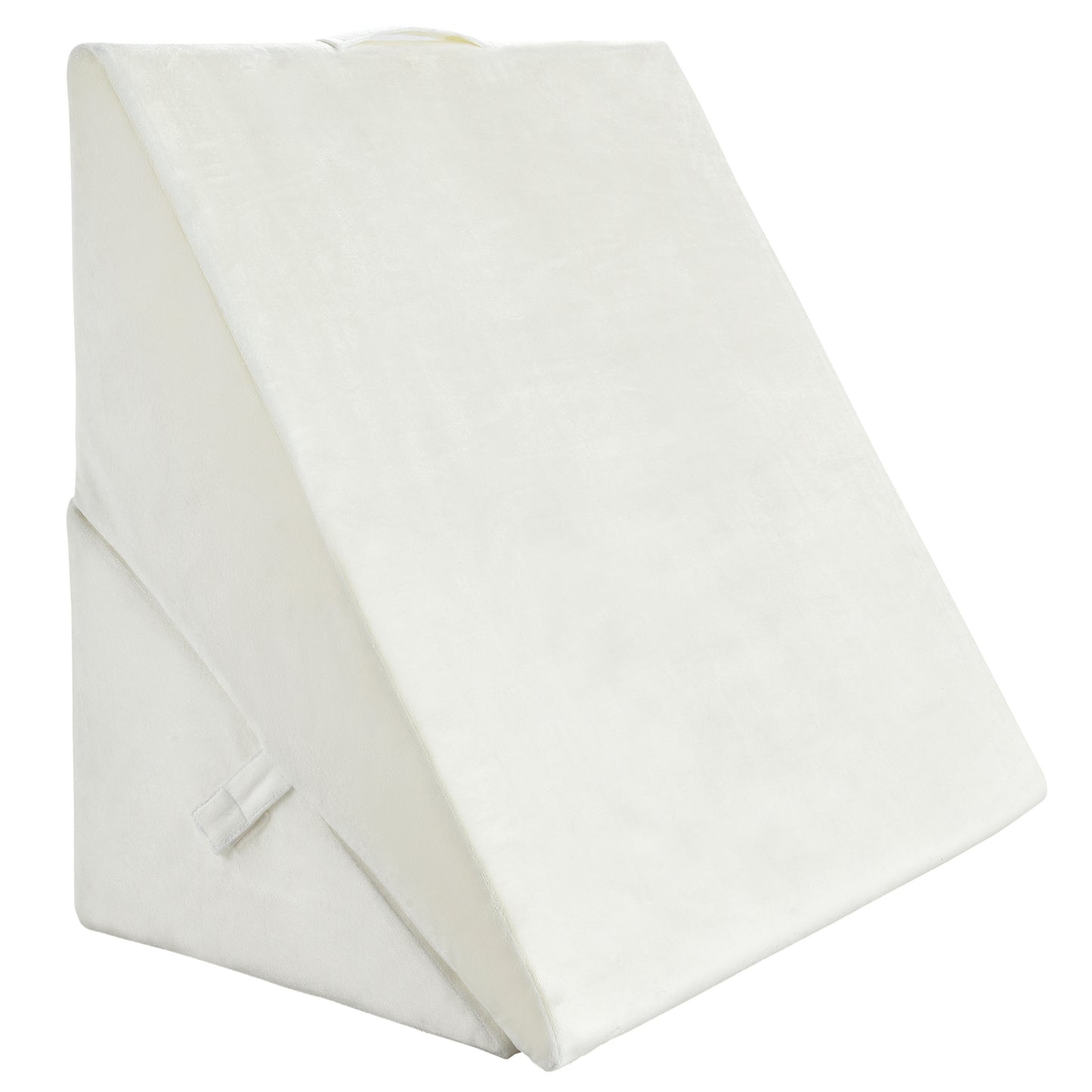 Adjustable Memory Foam Back Support Pillow for Reading and Sleeping – White