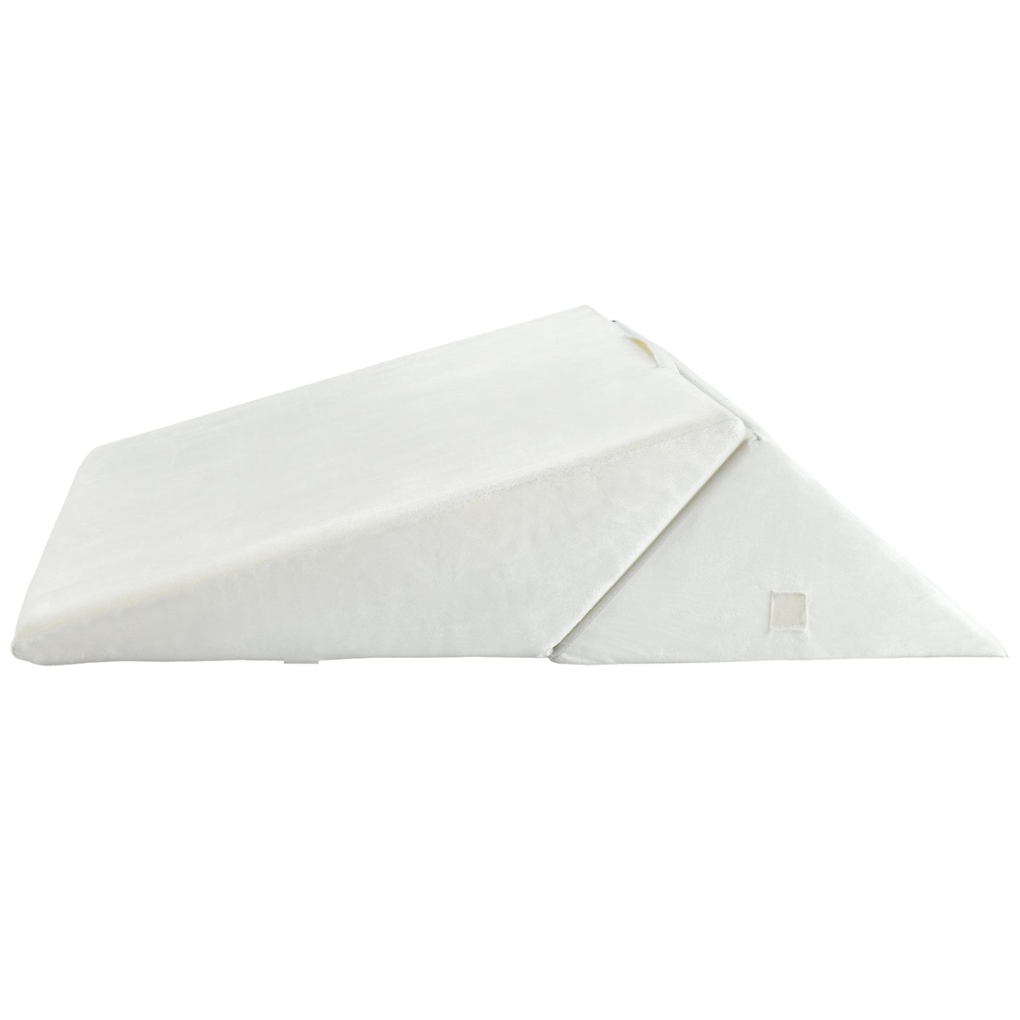 Adjustable Memory Foam Back Support Pillow for Reading and Sleeping – White