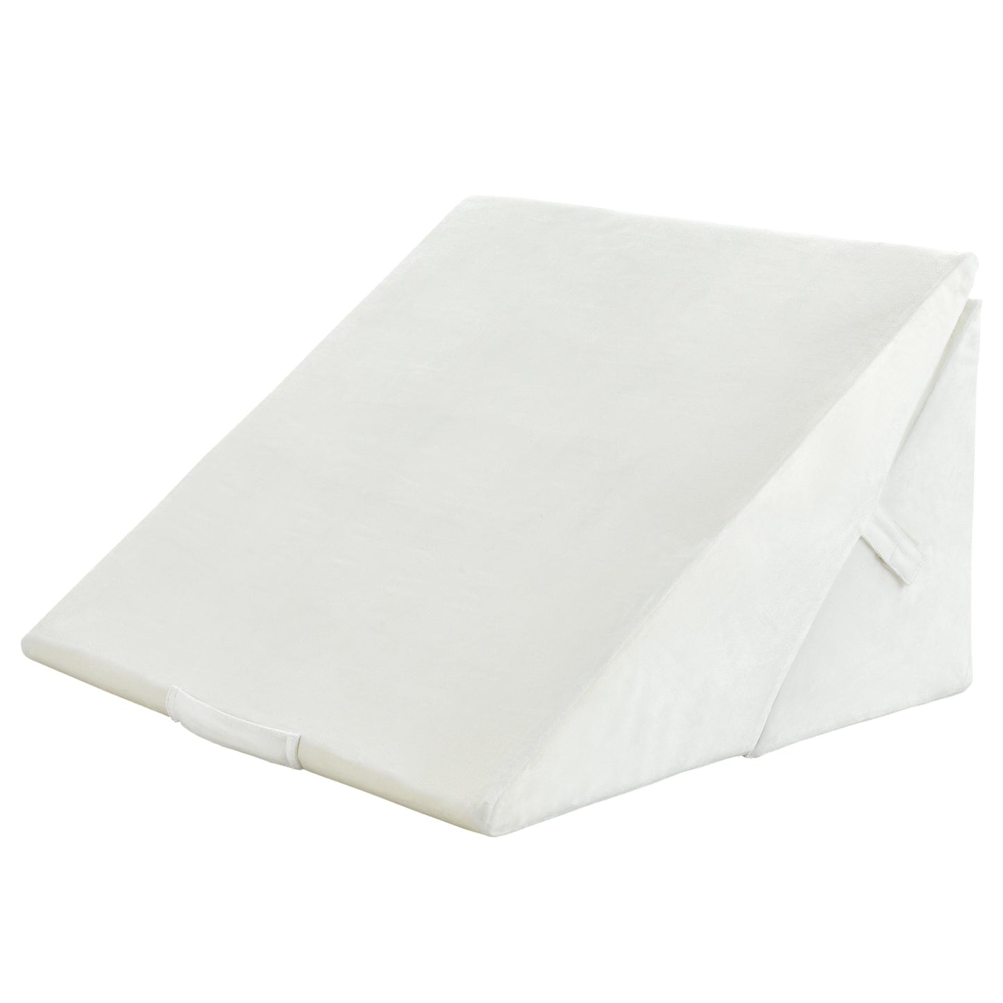 Adjustable Memory Foam Back Support Pillow for Reading and Sleeping – White
