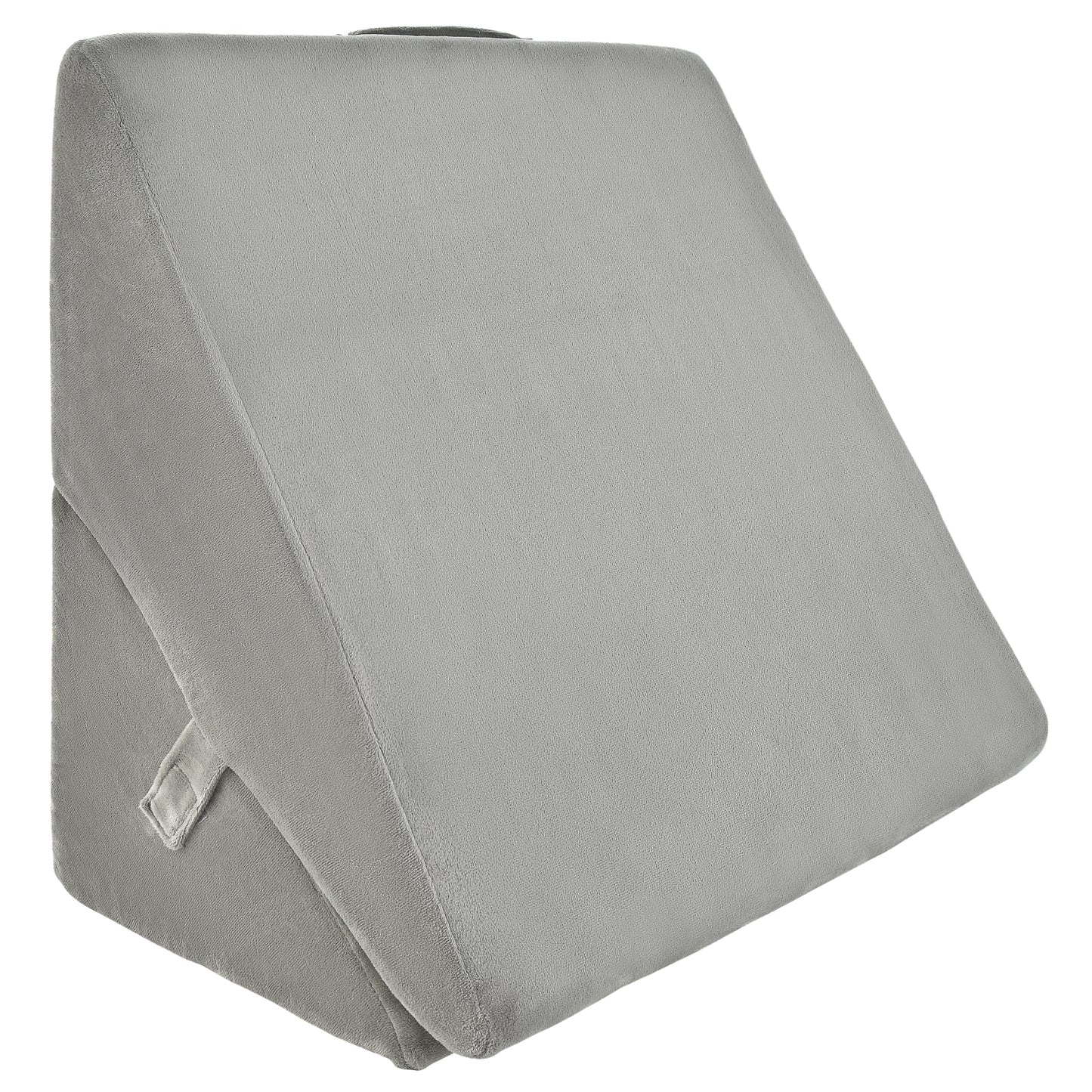 Adjustable Memory Foam Back Support Pillow for Reading and Sleeping – Grey
