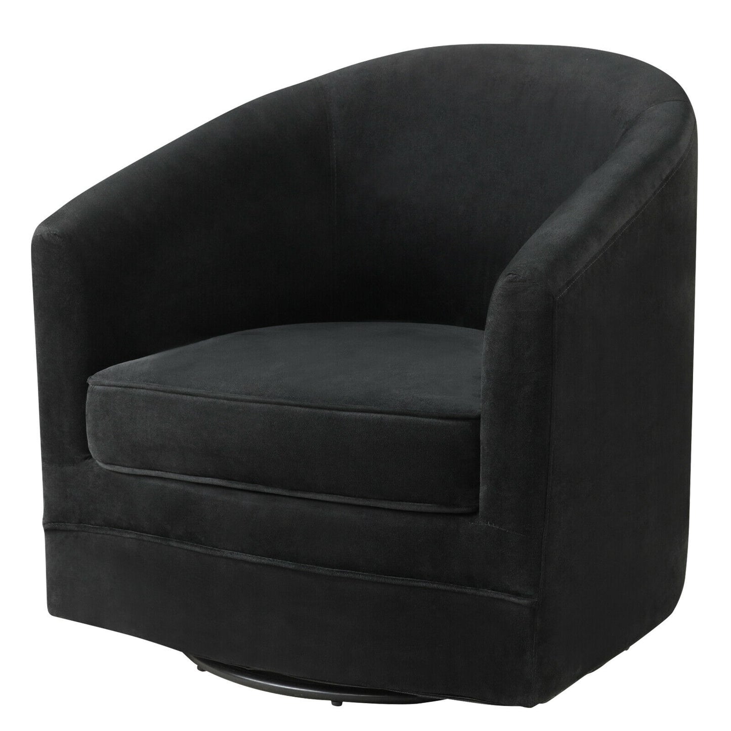 360 Degree Swivel Accent Chair with Metal Base