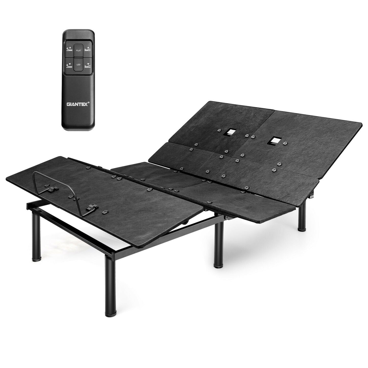 Ergonomic Adjustable Bed Base with Head and Foot Incline for Comfort - Queen Size