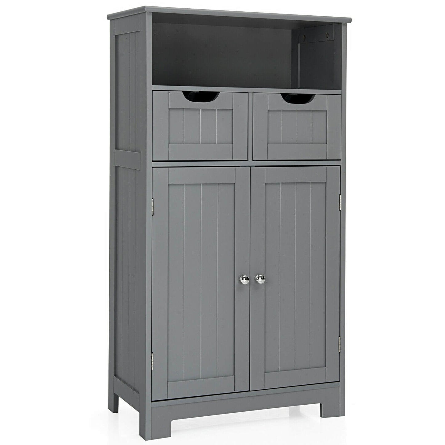 Adjustable Storage Bathroom Side Cabinet with Magnetic Doors
