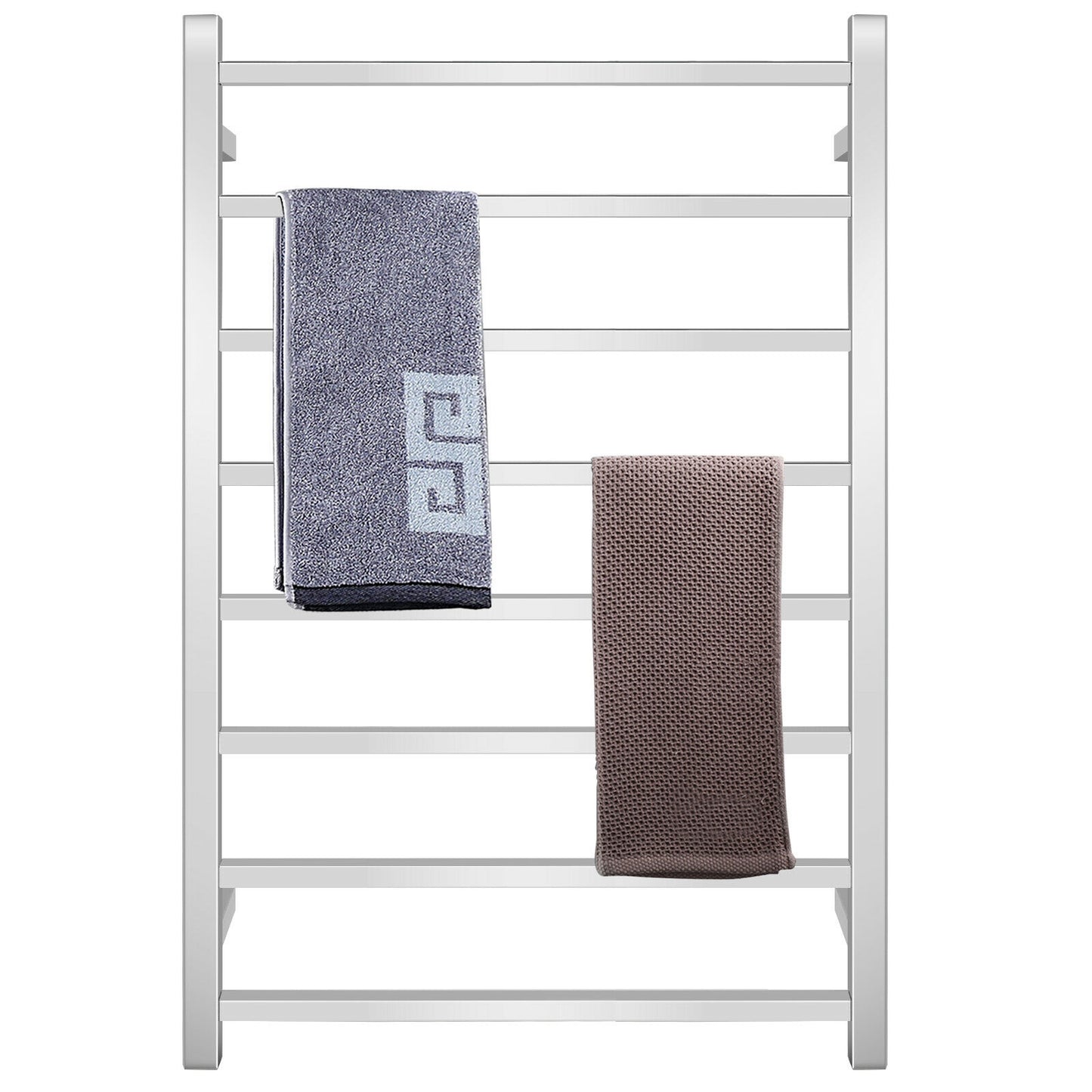 145W Wall Mounted Electric Towel Warmer Rack with 8 Bars