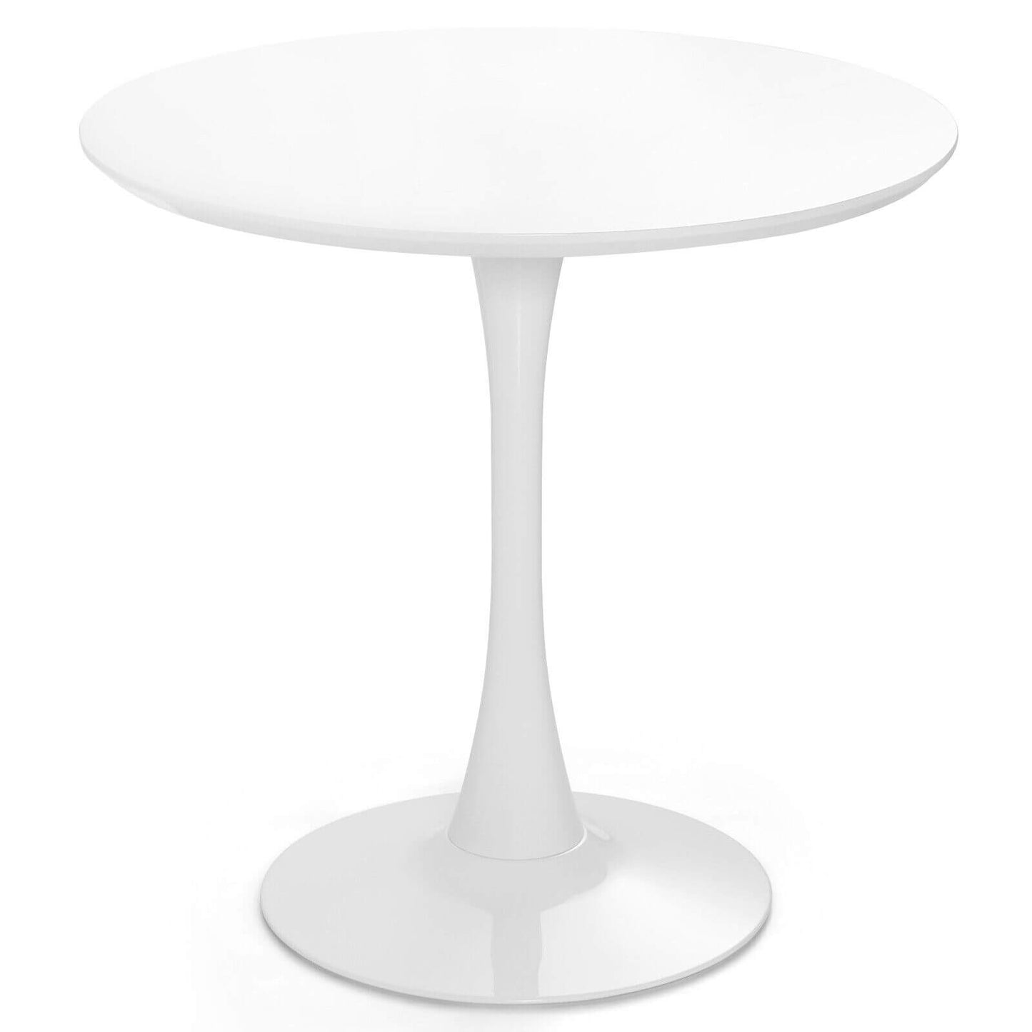 Stylish 32 Inch Round Tulip Dining Table Featuring MDF Top