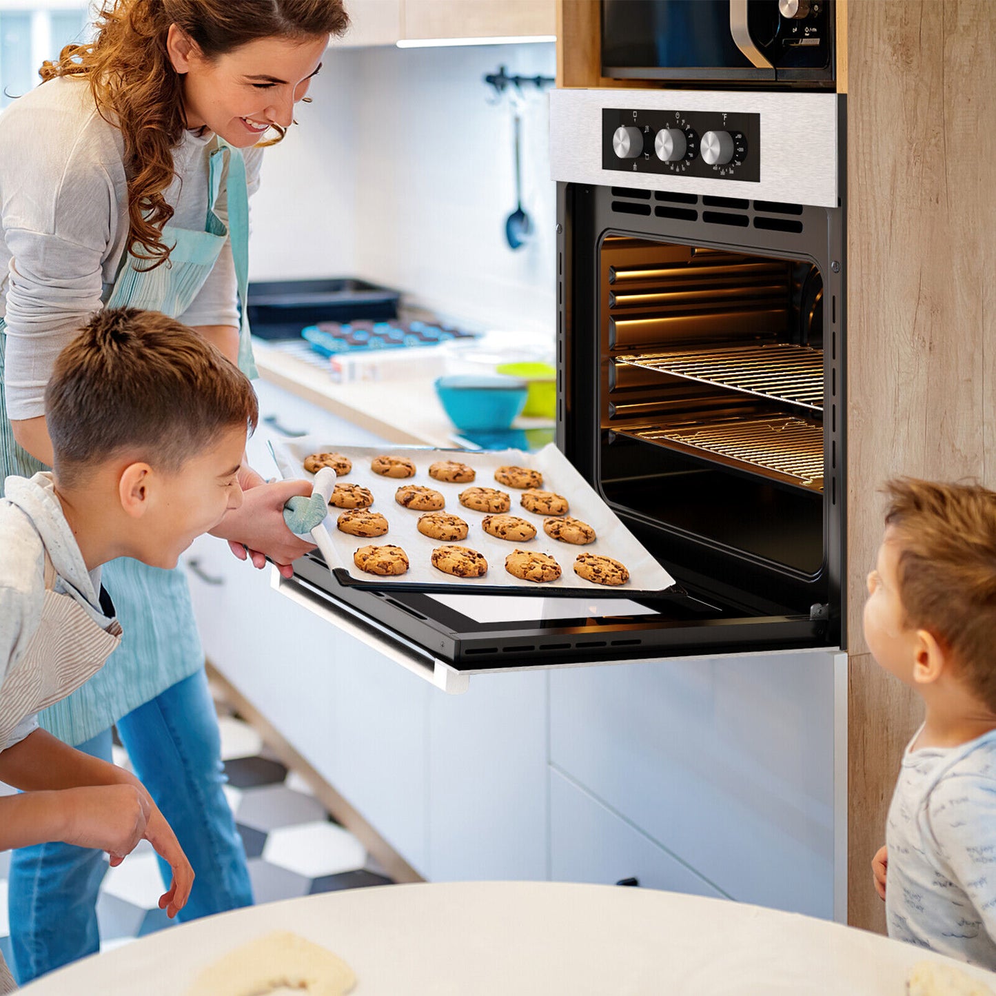 24 Inch 2.47 Cu. Ft. Single Wall Oven with 5 Cooking Functions