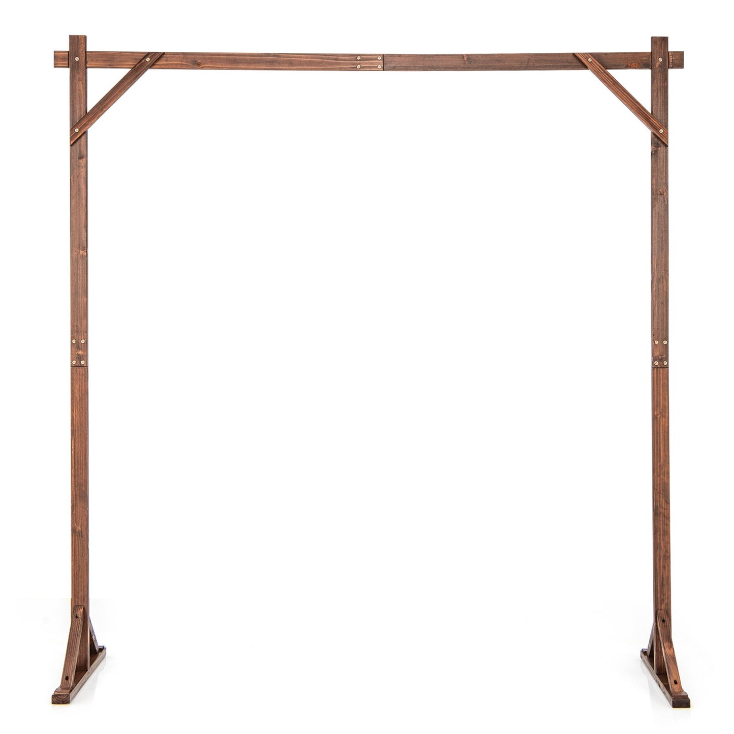 Square Wooden Wedding Arch with Multiple Decoration Options