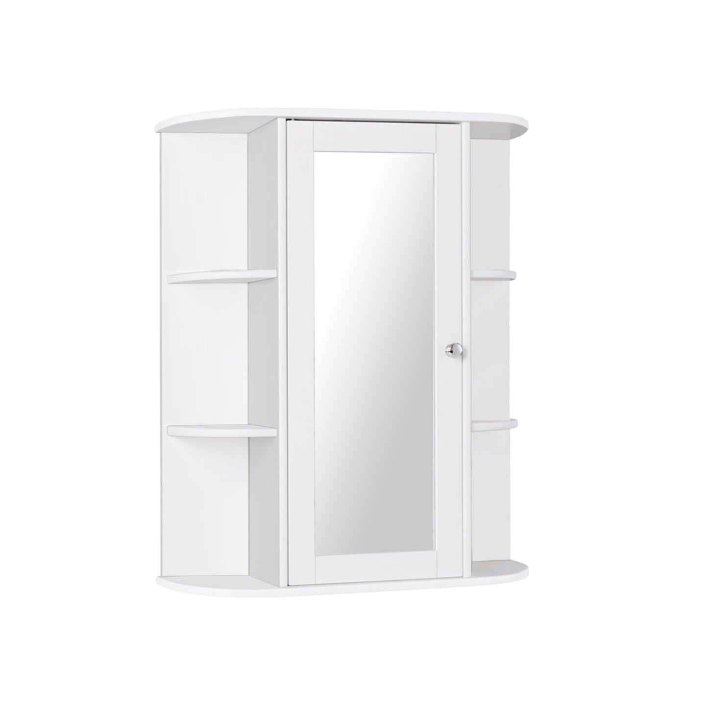 Stylish Wall-Mounted Medicine Cabinet with Mirror & Shelves