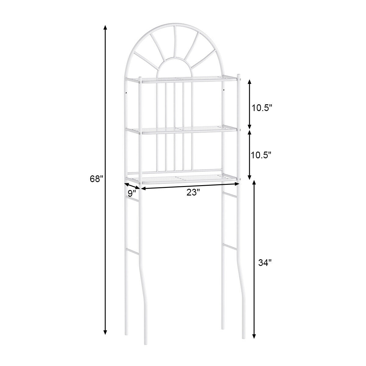 3 Tier Bathroom Towel Storage Rack