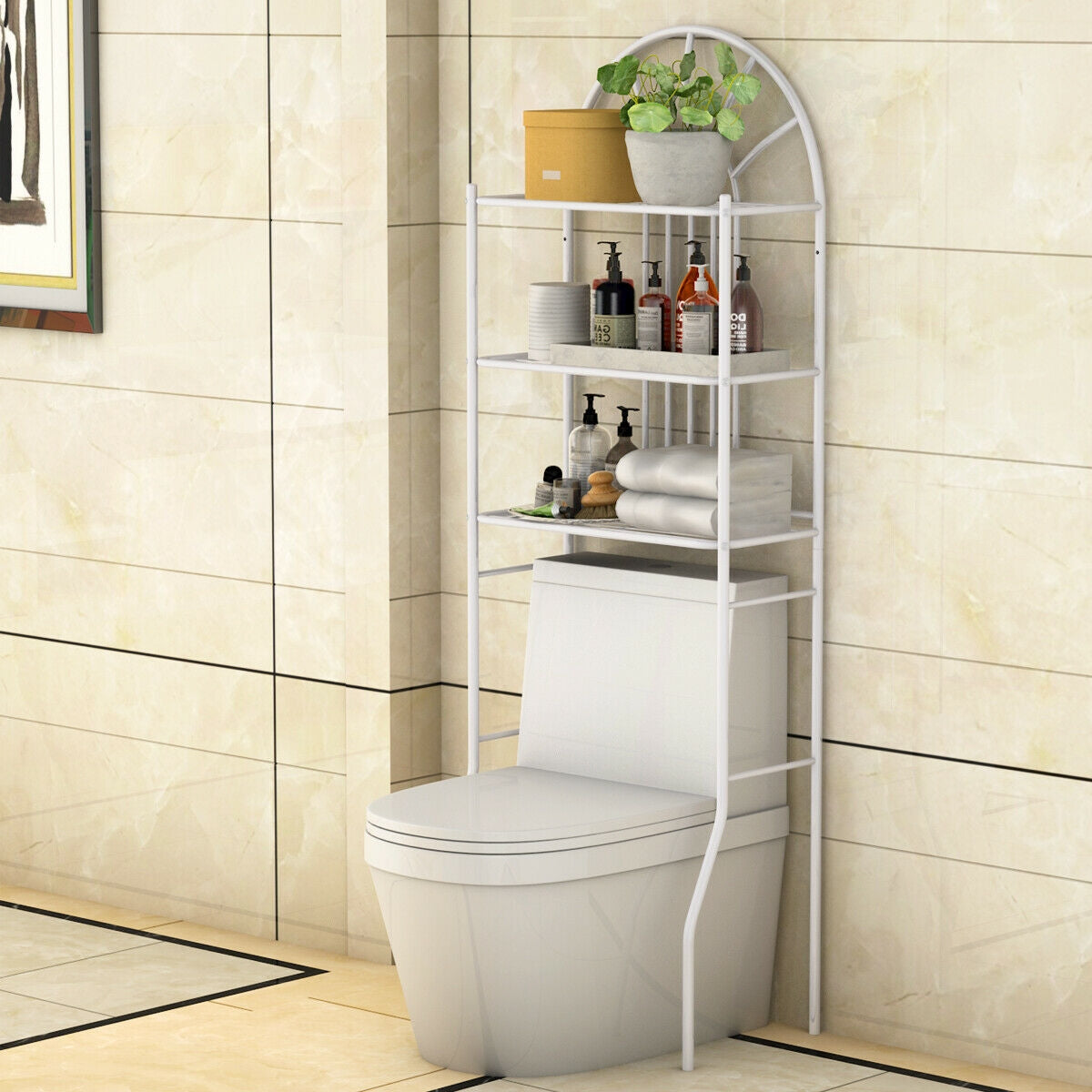 3 Tier Bathroom Towel Storage Rack