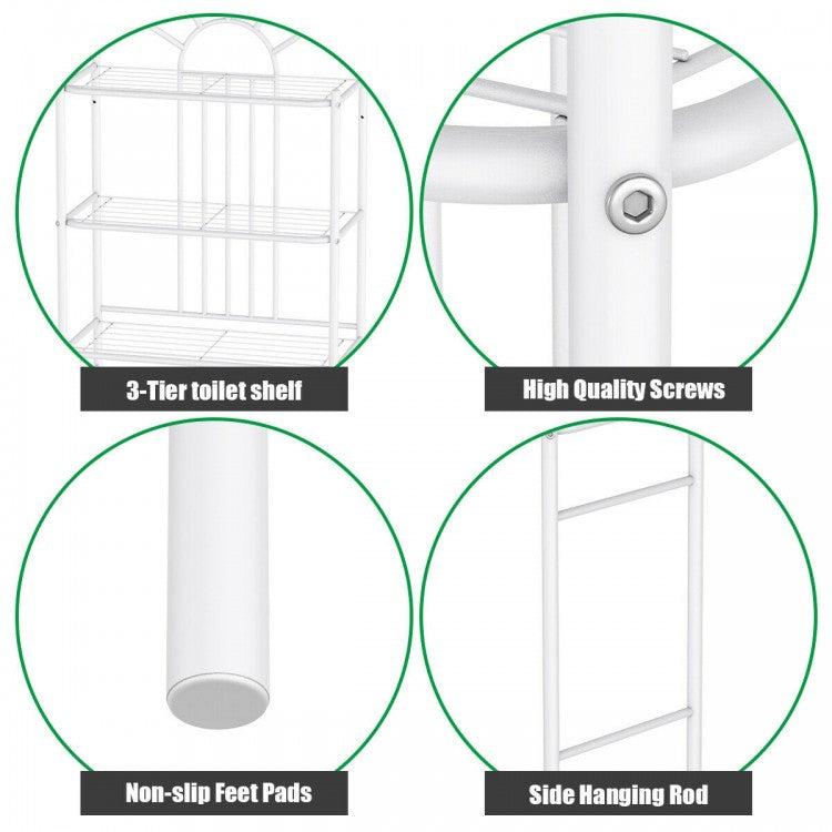 3 Tier Bathroom Towel Storage Rack