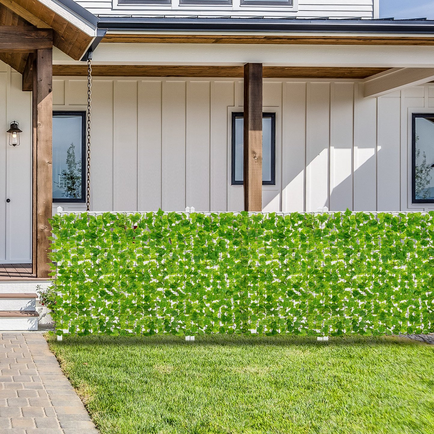 120 x 40 Inch Artificial Ivy Privacy Fence – Lifelike Faux Ivy Vines for Indoor & Outdoor Use