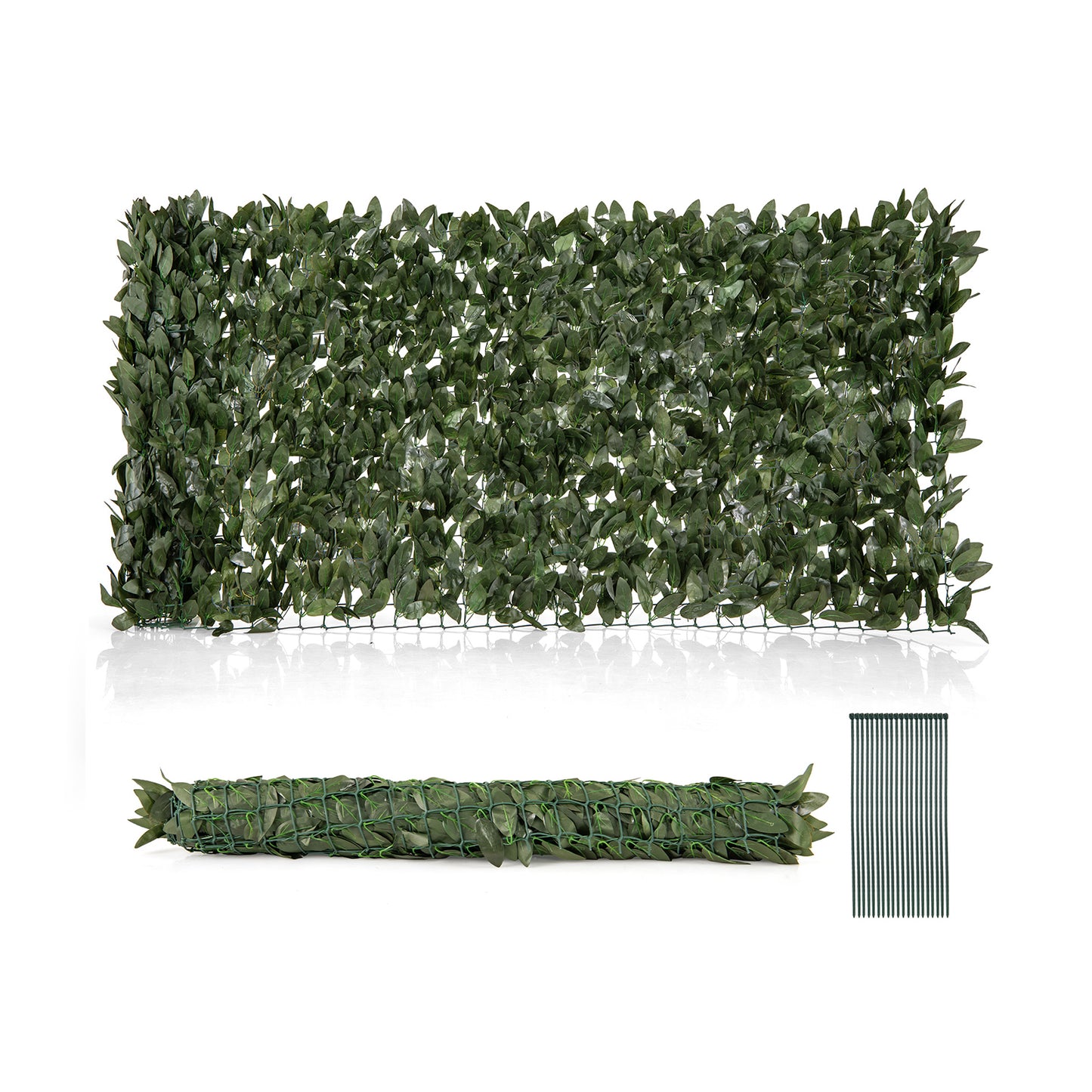 Premium Artificial Lily Leaf Privacy Screen for Garden, Balcony & Outdoor Spaces