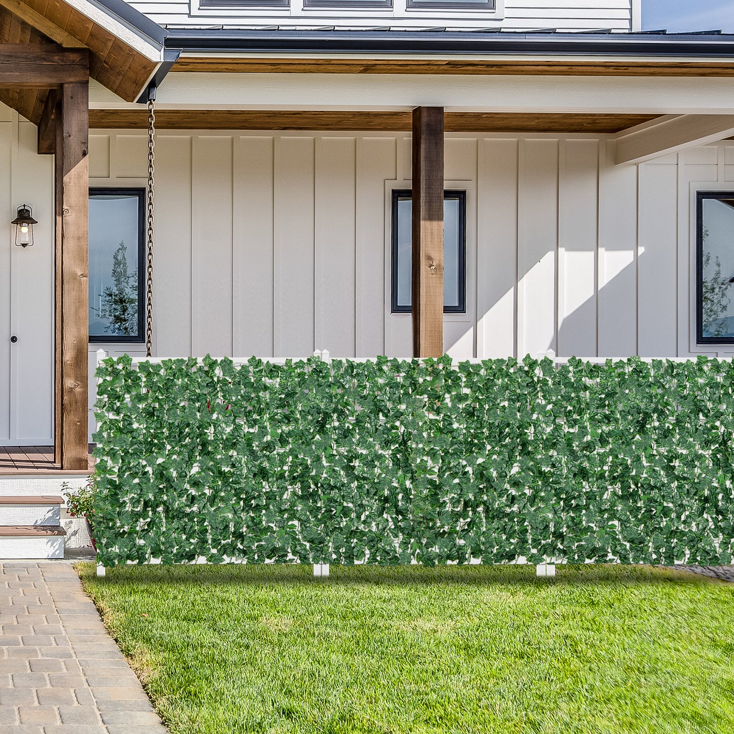120 x 40 Inch Artificial Ivy Fence for Privacy and Decoration