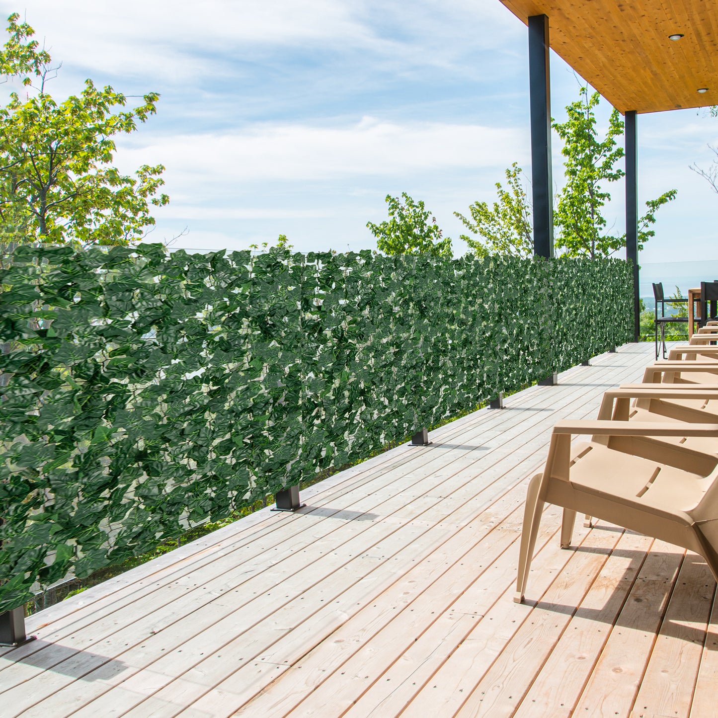 120 x 40 Inch Artificial Ivy Fence for Privacy and Decoration