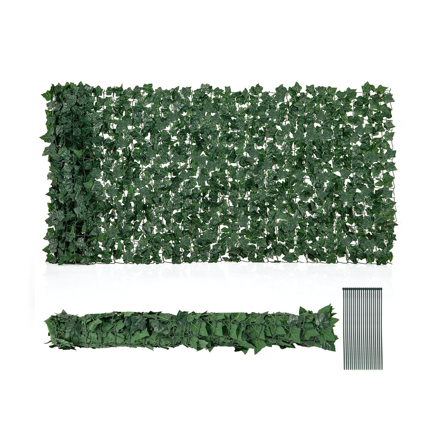 120 x 40 Inch Artificial Ivy Fence for Privacy and Decoration
