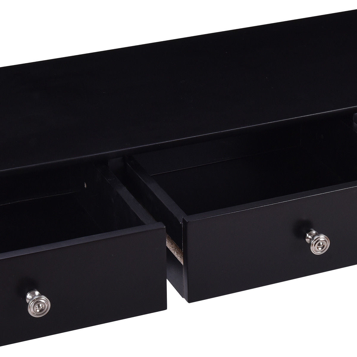Elegant 3-Drawer Console Table for Entryway, Hallway, or Living Room – Black Finish