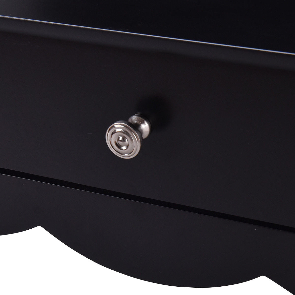 Elegant 3-Drawer Console Table for Entryway, Hallway, or Living Room – Black Finish