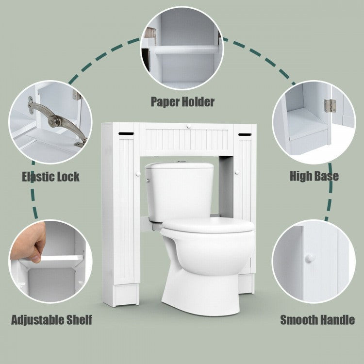 Over-the-Toilet Wooden Storage Cabinet