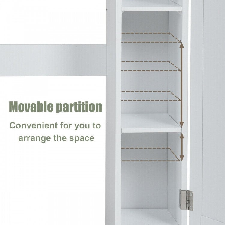 Over-the-Toilet Wooden Storage Cabinet