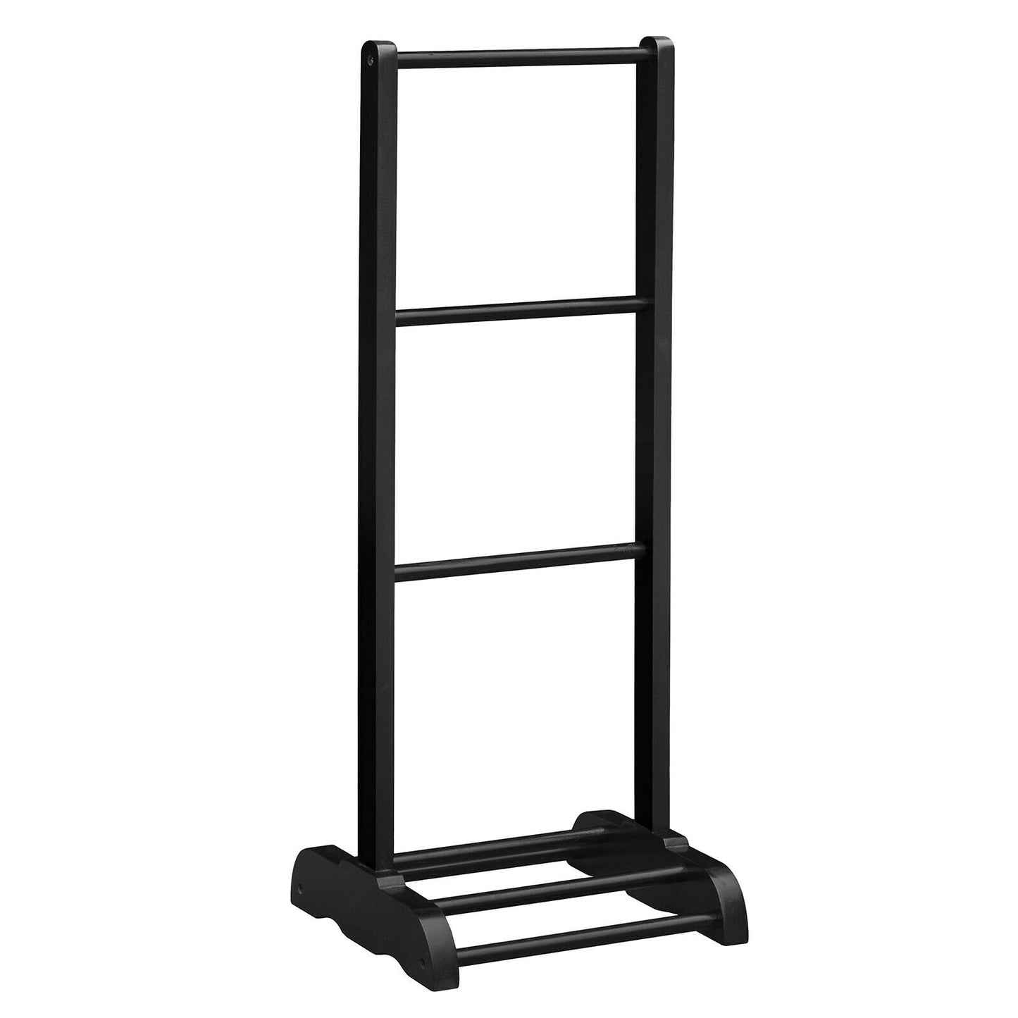 Freestanding Acacia Wood 3 Tier Towel Rack with Bottom Shelf