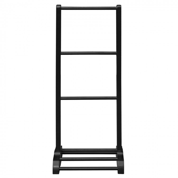 Freestanding Acacia Wood 3 Tier Towel Rack with Bottom Shelf