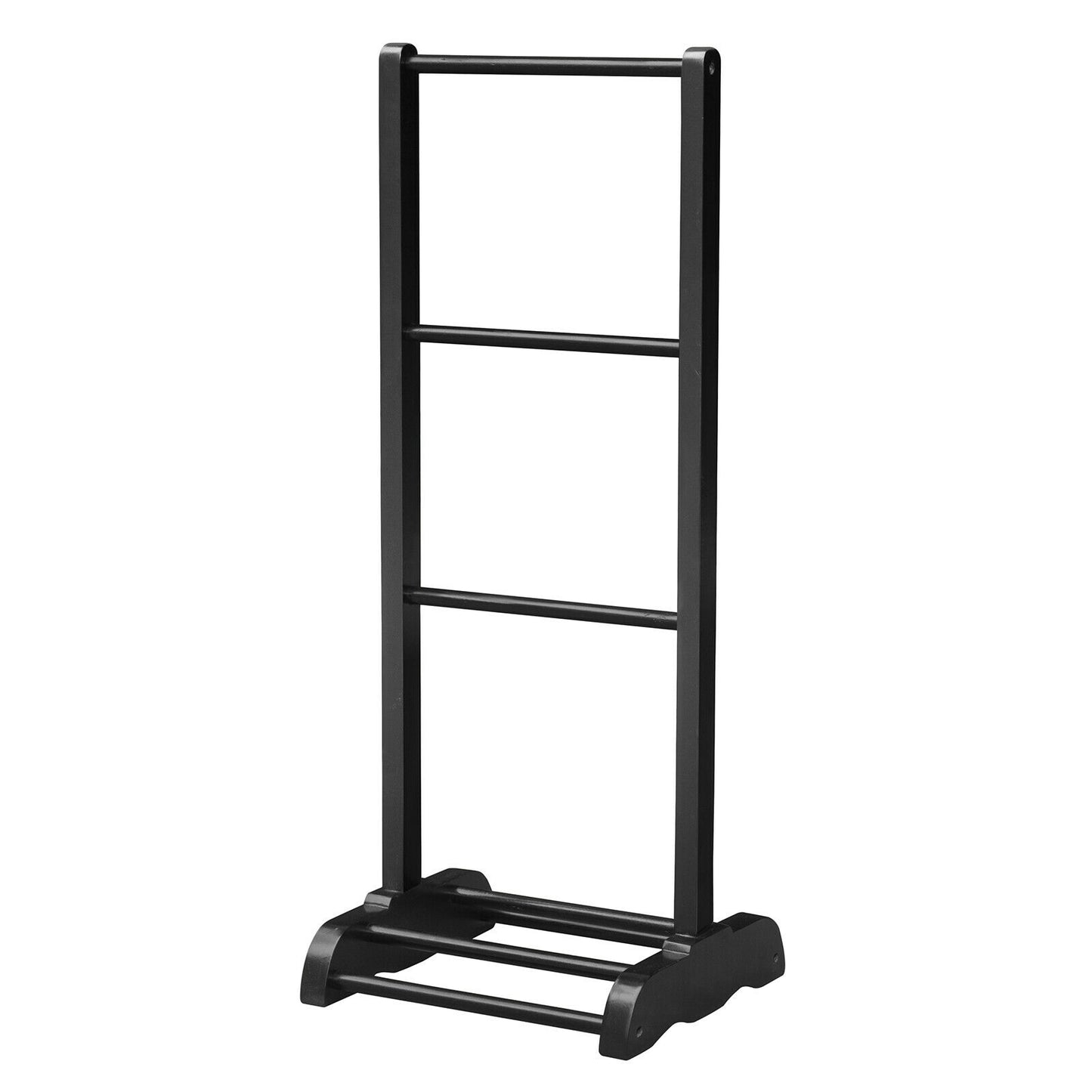 Freestanding Acacia Wood 3 Tier Towel Rack with Bottom Shelf