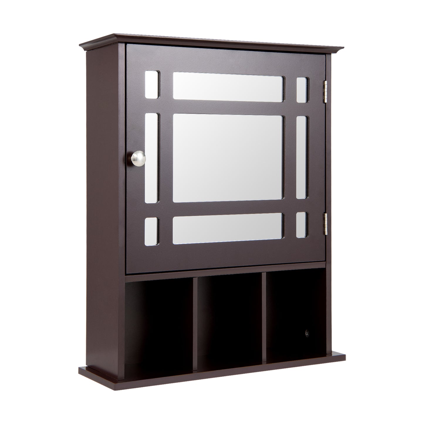 Elegant Wall-Mounted Bathroom Cabinet with Mirror & Adjustable Storage