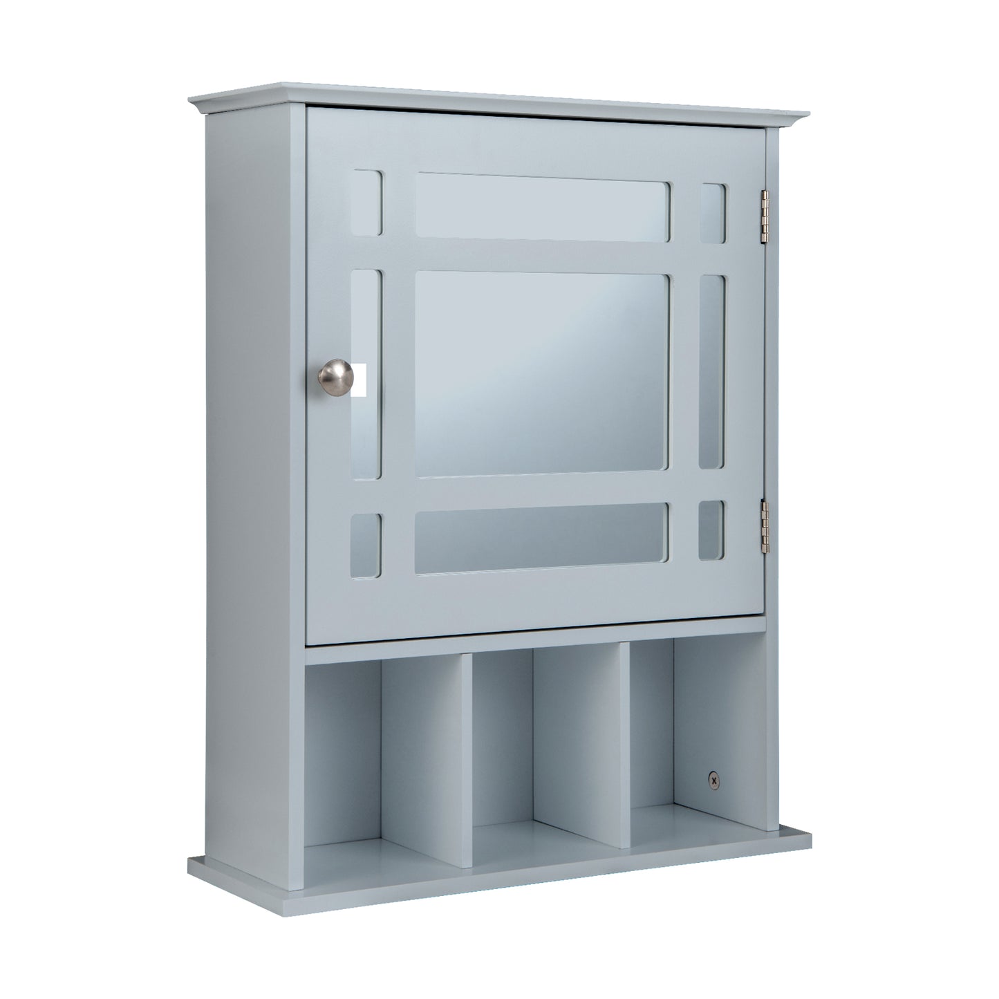 Elegant Wall-Mounted Bathroom Cabinet with Mirror & Adjustable Storage