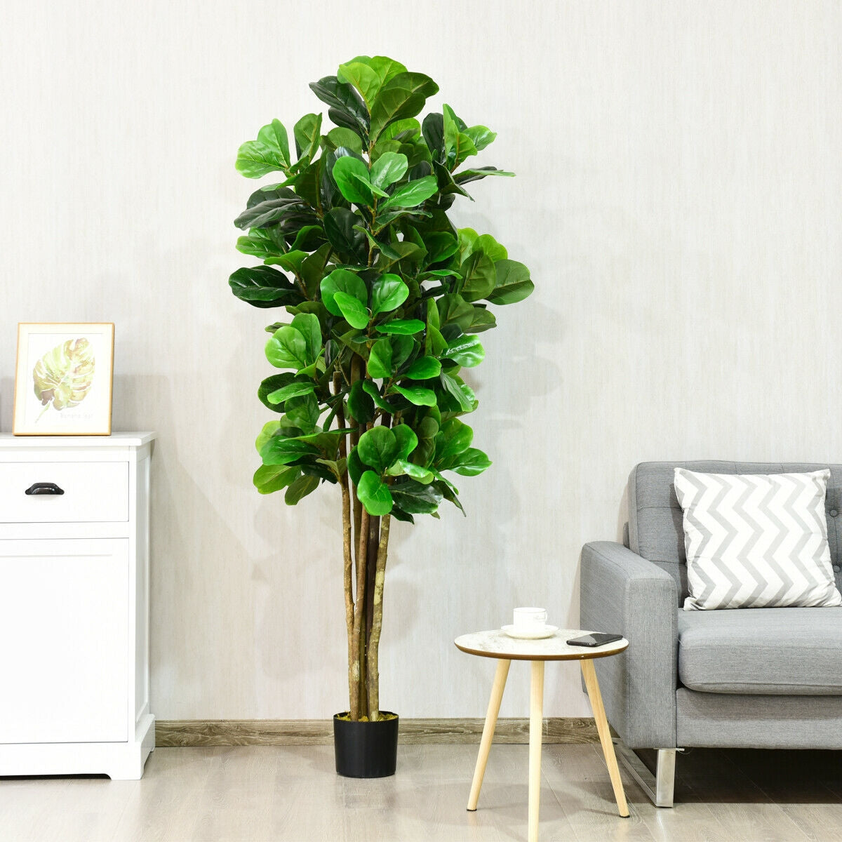 6 Foot Artificial Indoor/Outdoor Decorative Tree with Lush Greenery