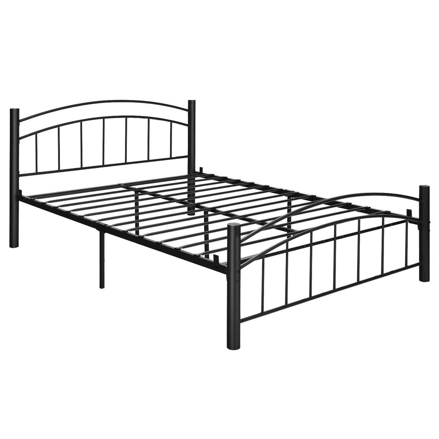 Elegant Platform Bed with Headboard and Footboard – Full Size