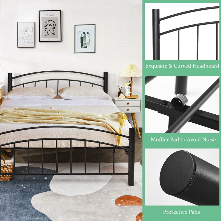 Elegant Platform Bed with Headboard and Footboard – Full Size
