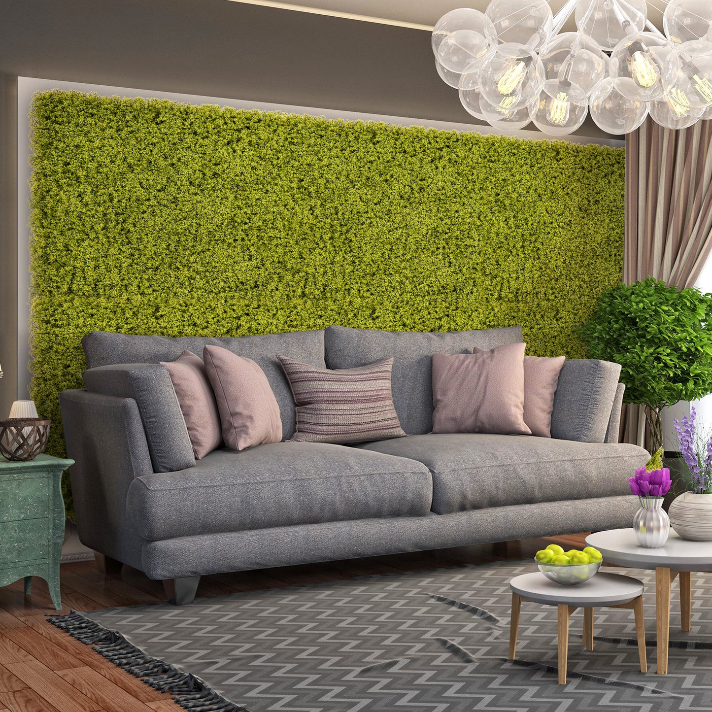 12 Pack 20x20 Inch Artificial Grass Wall Panels – Perfect for Garden, Yard, and Balcony Privacy