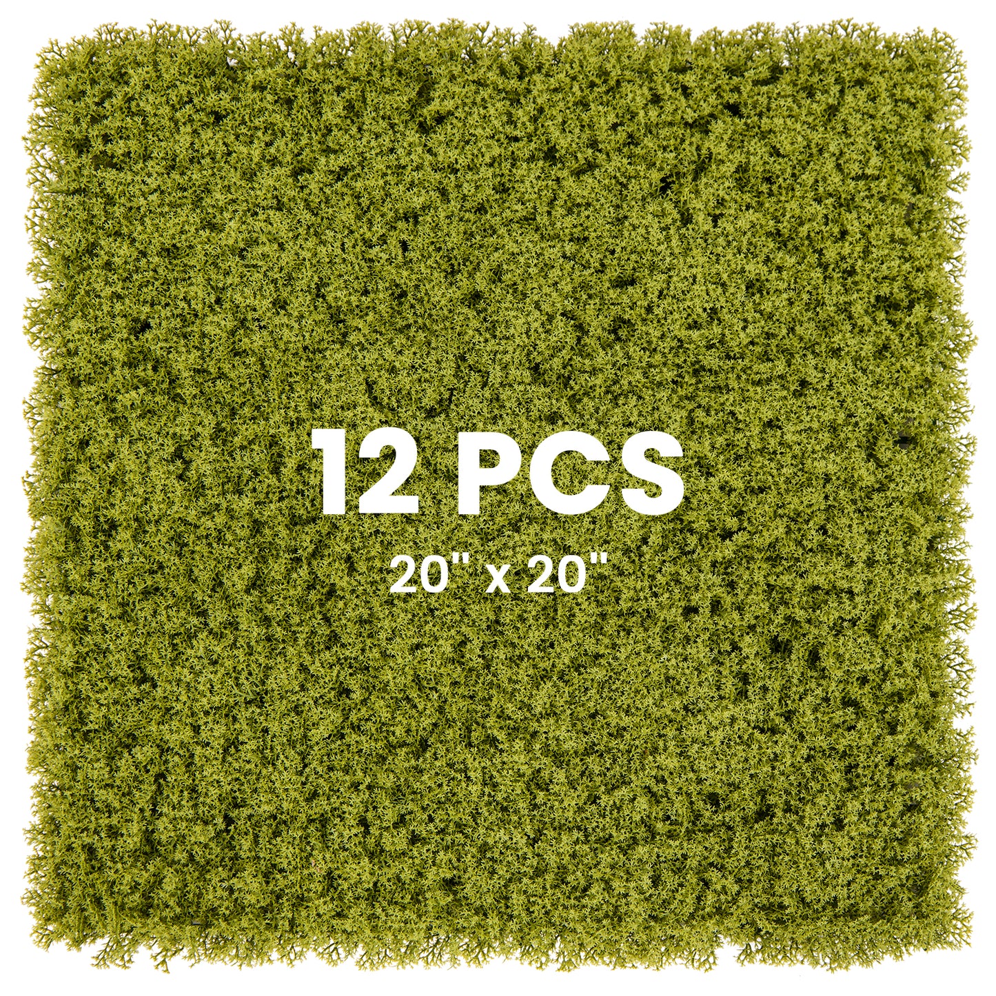 12 Pack 20x20 Inch Artificial Grass Wall Panels – Perfect for Garden, Yard, and Balcony Privacy