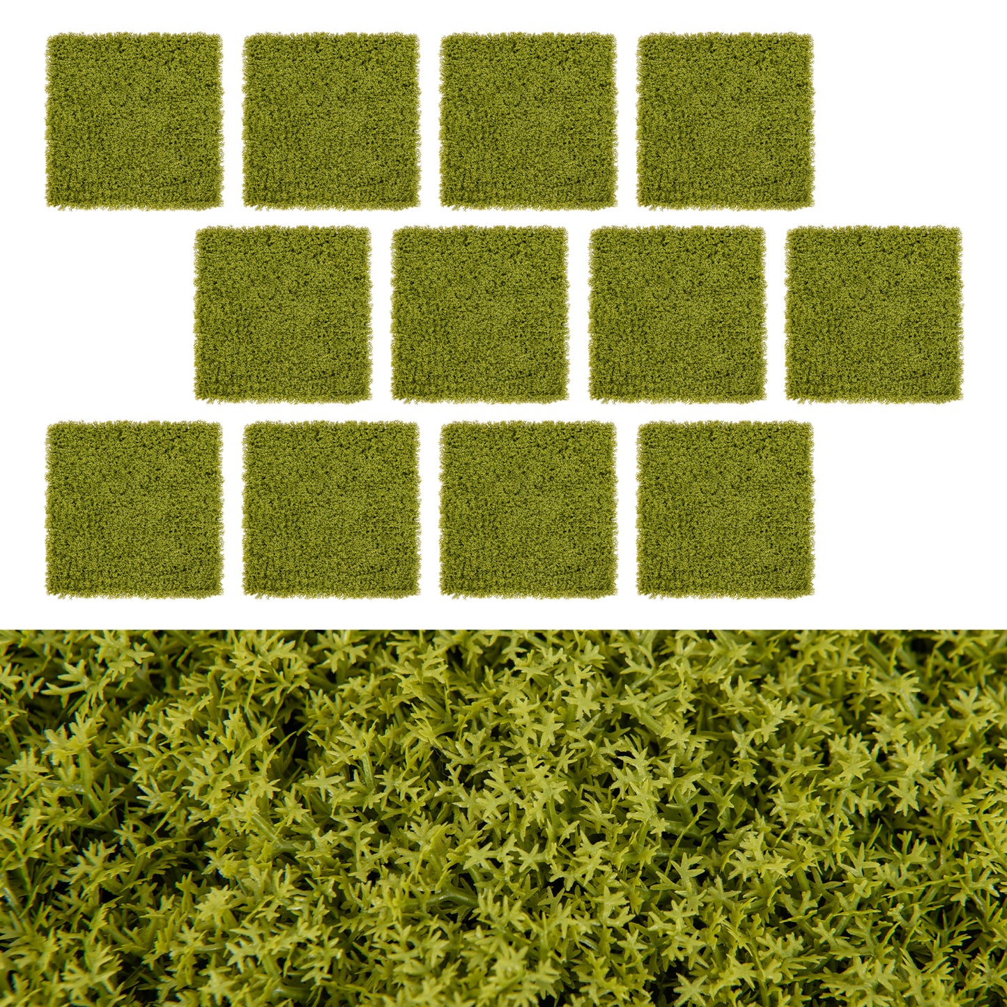12 Pack 20x20 Inch Artificial Grass Wall Panels – Perfect for Garden, Yard, and Balcony Privacy