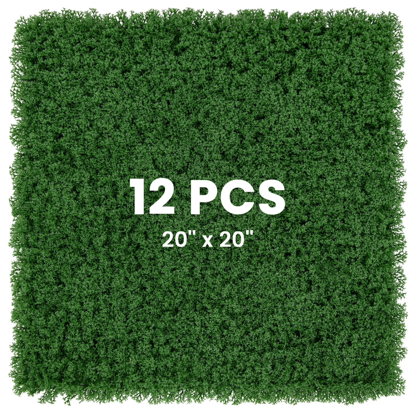 12 Pack 20x20 Inch Artificial Grass Wall Panels – Perfect for Garden, Yard, and Balcony Privacy