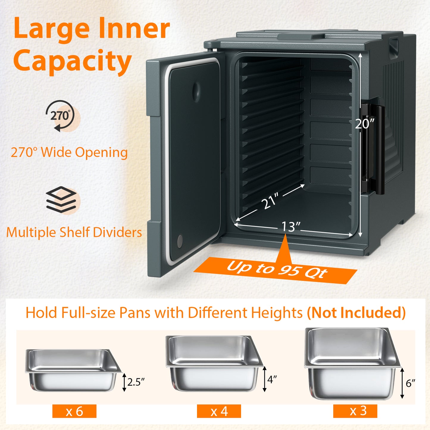 End Loading Insulated Food Carrier – Hot & Cold Storage