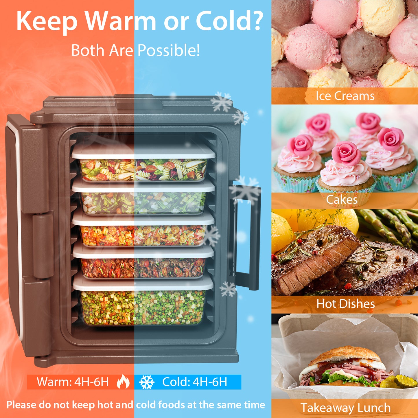 End Loading Insulated Food Carrier – Hot & Cold Storage