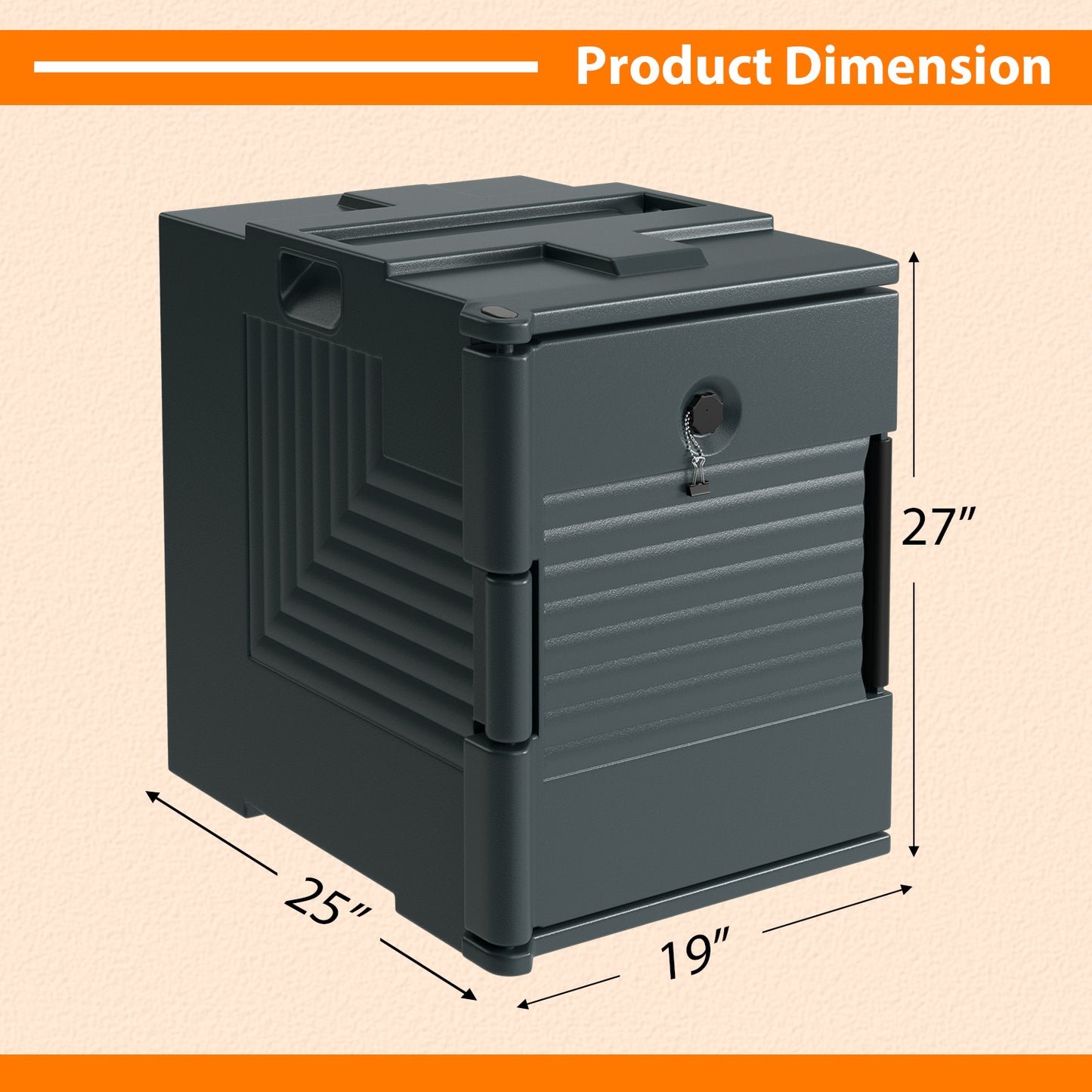 End Loading Insulated Food Carrier – Hot & Cold Storage
