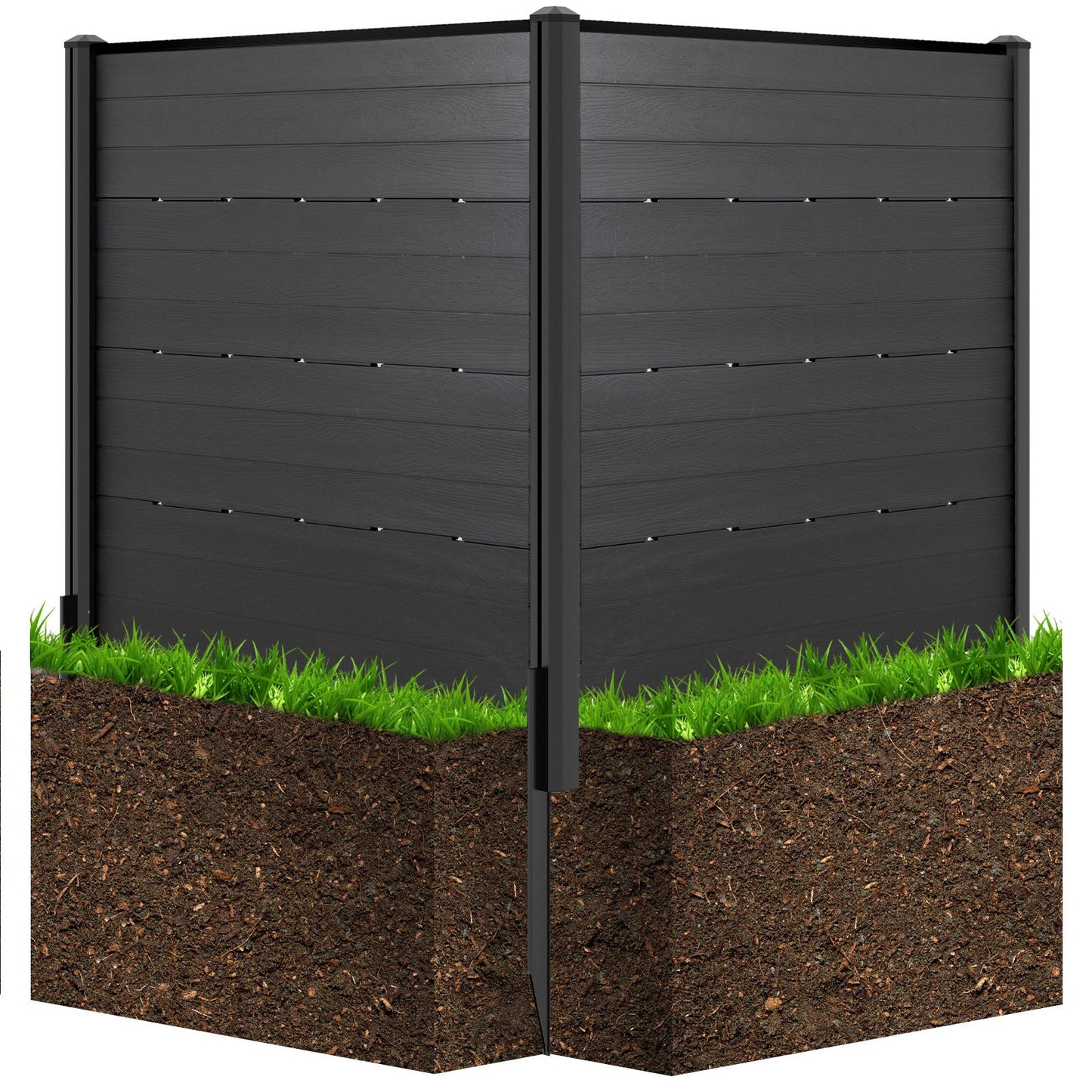HDPE Outdoor Privacy Fence Screen with 5 Ground Stakes – Perfect for Garden, Yard, and Patio