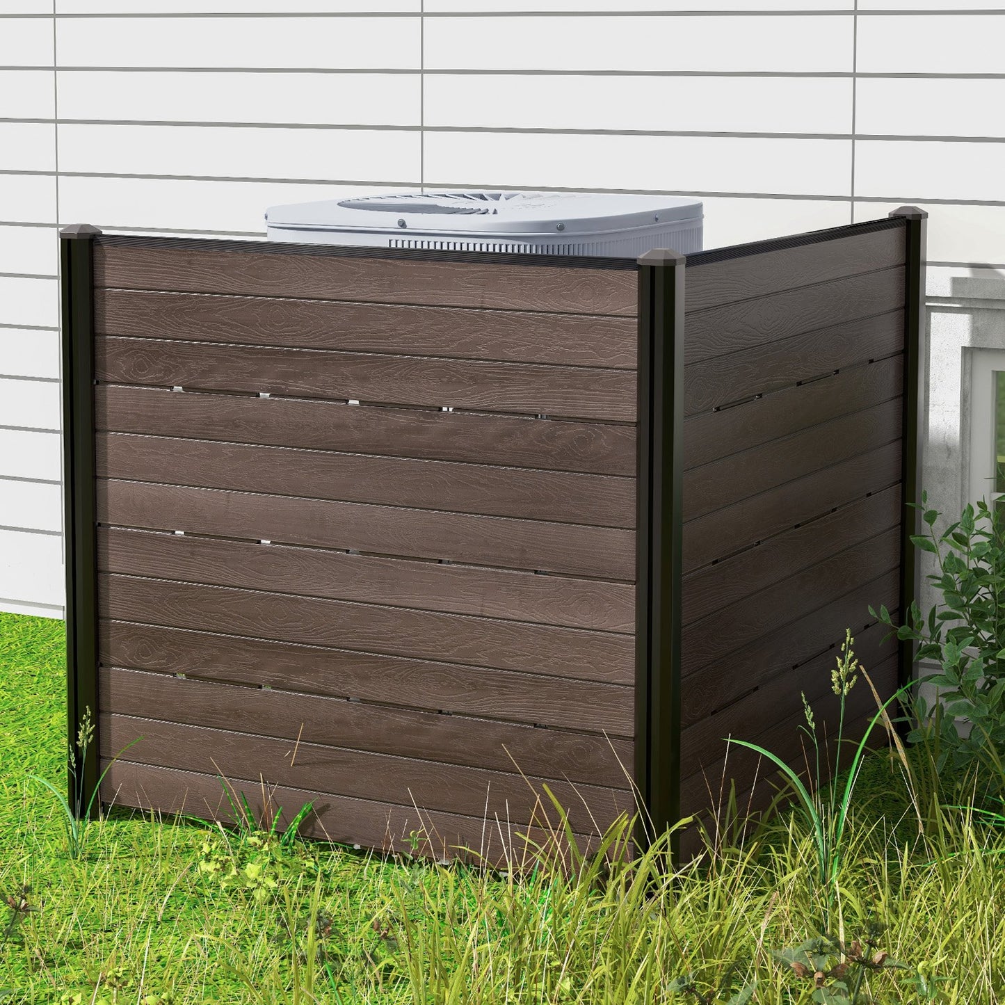 HDPE Outdoor Privacy Fence Screen with 5 Ground Stakes – Perfect for Garden, Yard, and Patio