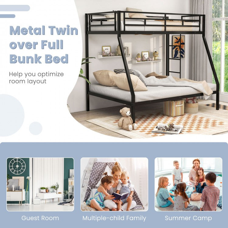Space-Saving Metal Bed Frame for Teens and Adults, Noise-Free, No Box Spring Required - Black